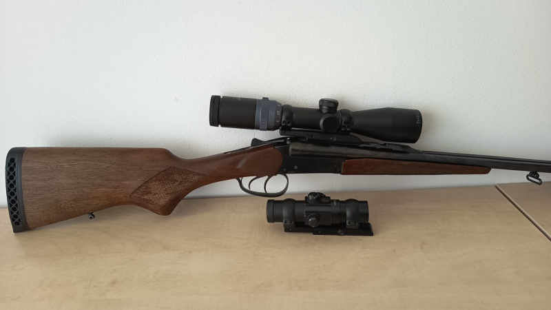 Baikal MP221 Doppelbüchse – .30-06 – Luger 1,5–6x42 + Rapax Rotpunkt – Suhler Speedmontage – Bild 2