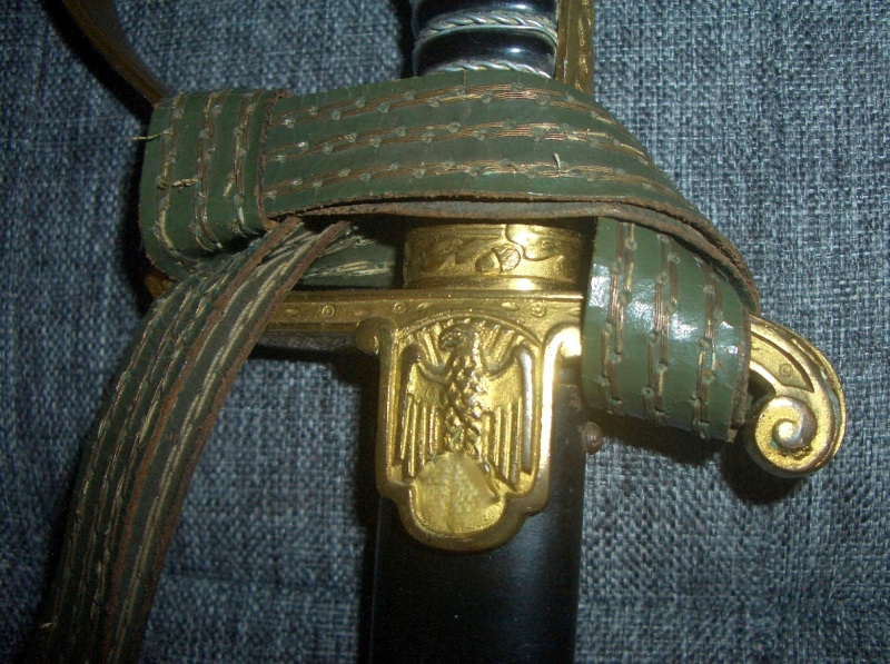 Wehrmacht Heer (WH) Säbel für Offiziere Modell Freiherr von Stein mit dem breiten Ofiziersportepee – Bild 3