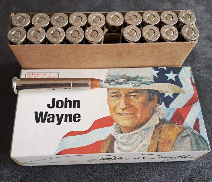 Sammlermunition .32-40 Winchester Sonderedition John Wayne 20 Stück, ca. 1981 – Bild 3