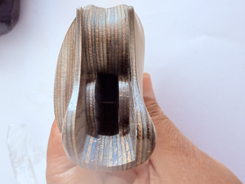 KN Nill SW038 Griffe für Smith&Wesson round butt punziert mit Fingerrillen und Daumenauflage – billede 4
