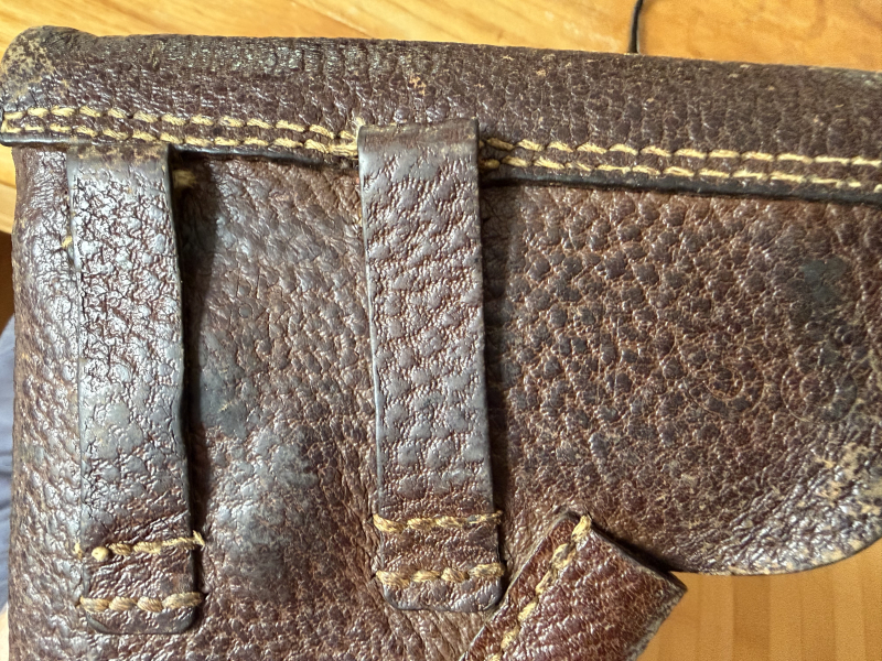 P38 Holster Pistole Tasche original WK2 Walther bla 1944 – Bild 5