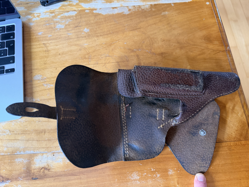 P38 Holster Pistole Tasche original WK2 Walther bla 1944 – Bild 3