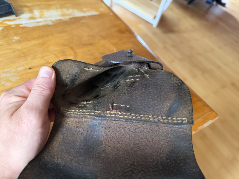P38 Holster Pistole Tasche original WK2 Walther bla 1944 – Bild 4