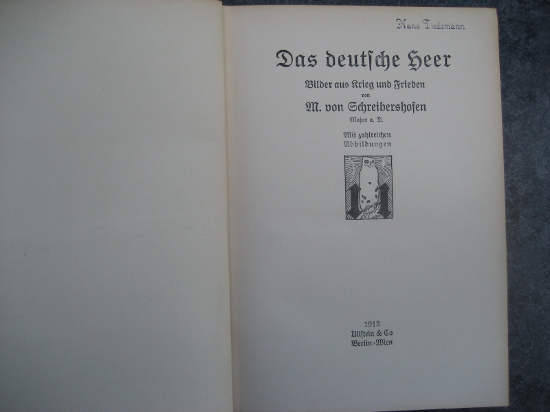 "M.v.Schreitershofen, Das deutsche Heer", 1913 schönes Exemplar – Bild 2