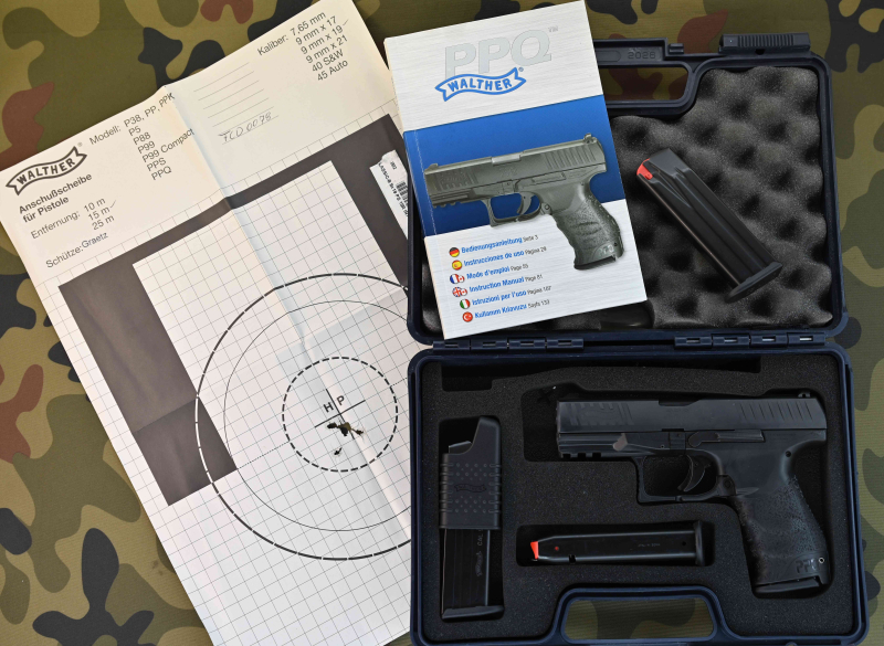 Halbautomatische Pistole Sportpistole Walther PPQ Kaliber 9mm Luger im Koffer mit Zubehör TipTop! – Bild 6