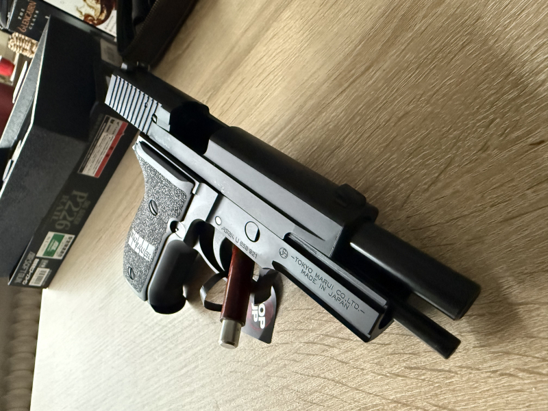 Full Set Sig Sauer P226 mit Originalmarkings von Tokyo Marui - neu und OVP – billede 3
