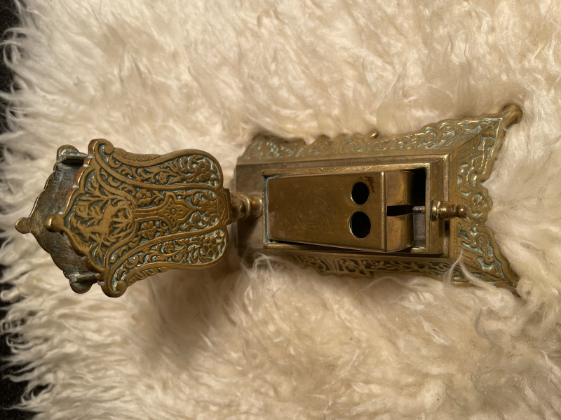 Streichholz Halter Messing Zigarillo Abschneiden – Bild 2