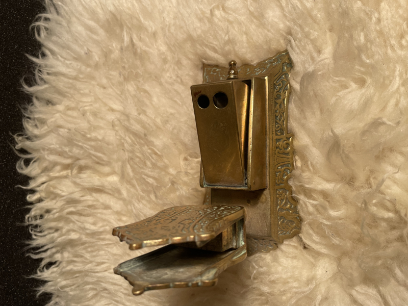Streichholz Halter Messing Zigarillo Abschneiden – Bild 5