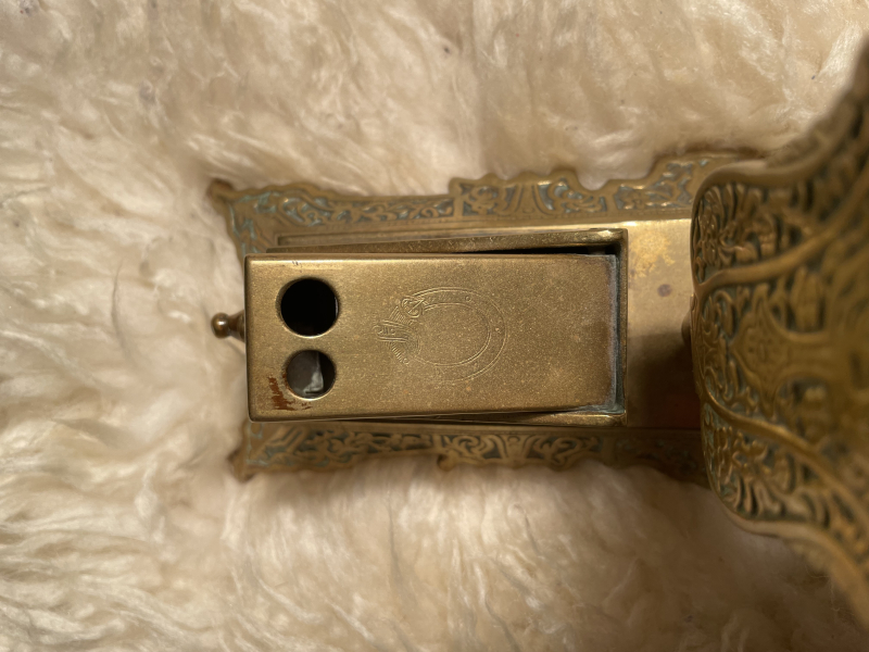 Streichholz Halter Messing Zigarillo Abschneiden – Bild 3