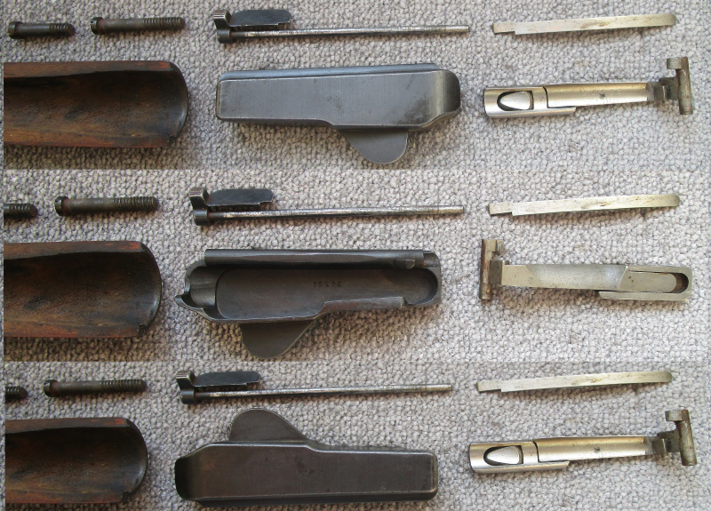 Schaft und Handschutz mit Beschlägen für den Krag Jörgensen Mod. M1894 Wehrmacht – Bild 4