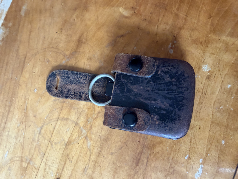 Kompass Wehrmacht DRGM Rathenow Busch WK2 mit Tasche original – Bild 3