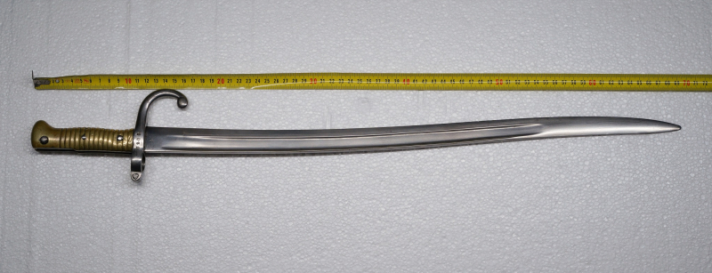 Chassepot 1866 Yatagan Seitengewehr für Gewehr 71 G71 – Bild 2