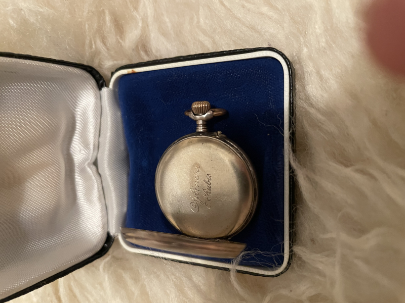 Silberne Taschenuhr mit Schatulle – Bild 6