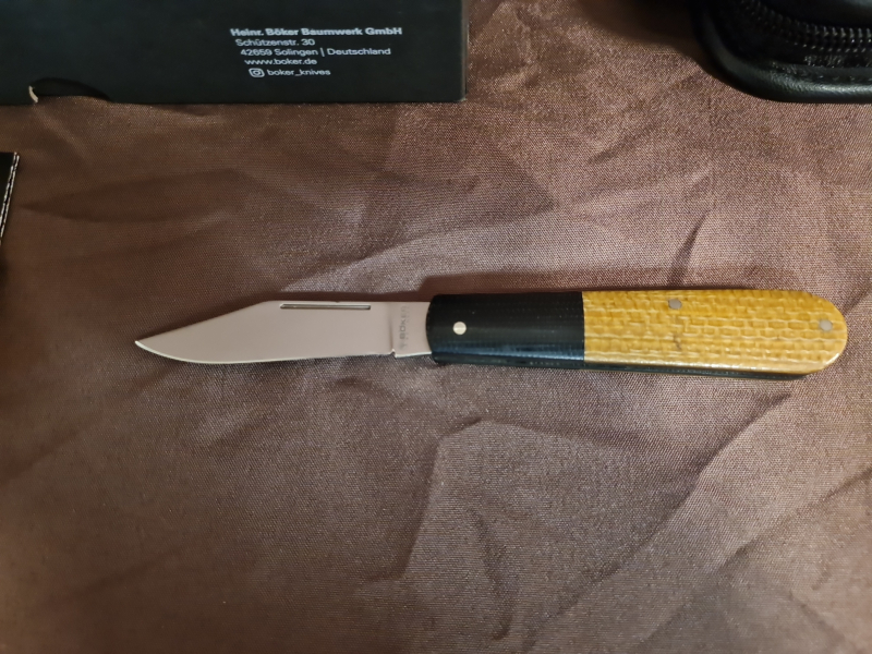 Böker Barlow Integral Jute Micarta Braun kein Benchmade Cold Steel Crkt – Bild 2