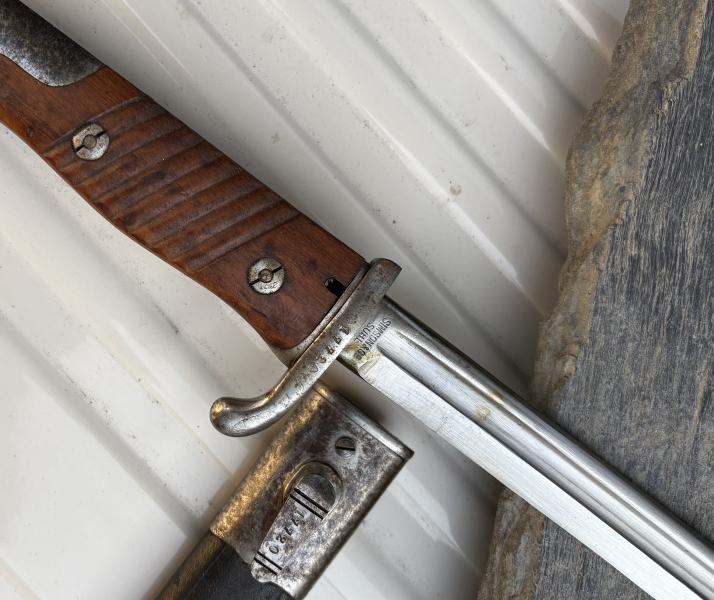 Deutsches M1898n/A Bajonett. Simson & Co Suhl Peru-Vertrag – Bild 4