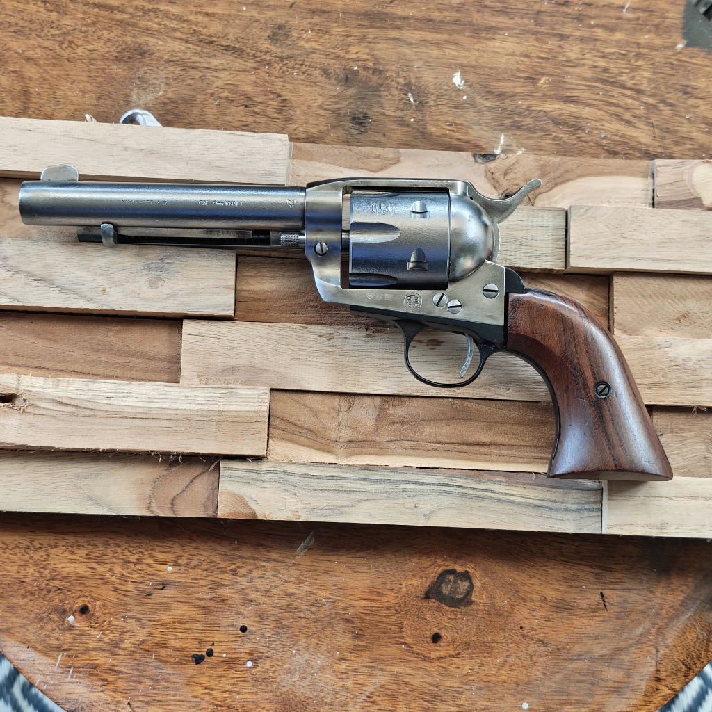 HS 121 A2 Schreckschuss Revolver PTB 16-70 1873 Cattleman Stahlrahmen Ganzstahl – Bild 1
