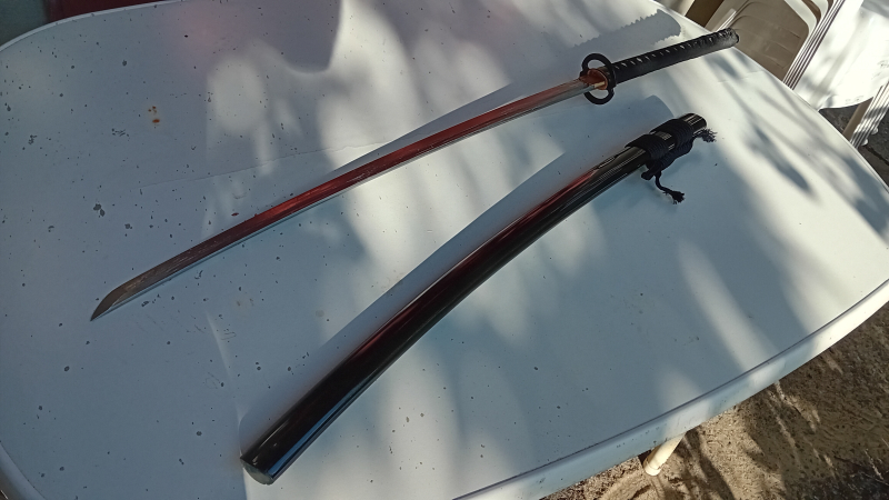 Miyamoto Musashi Katana BoHi für Schnittest – Bild 4