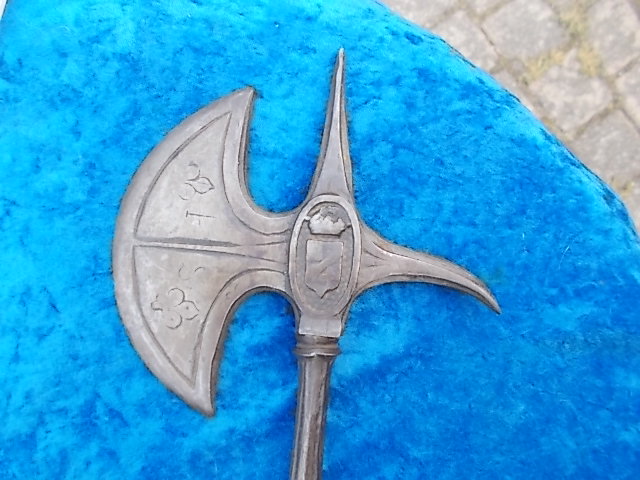Achtung Sammler seltene Streitaxt aus Stahl Vollstahl ca. 1750 g no 98 Salut Teile – Bild 3