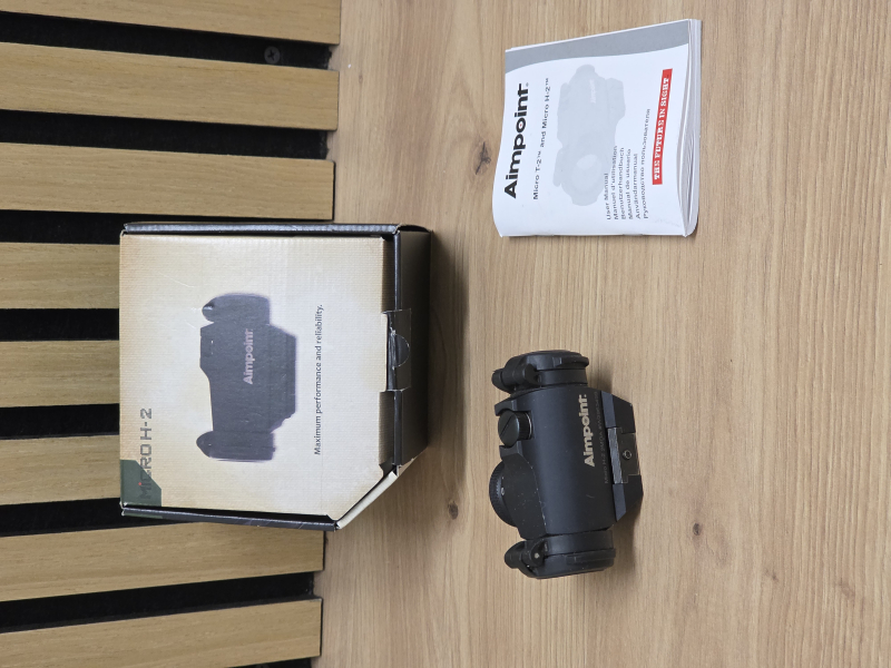 Aimpoint Micro H2 2MOA Rotpunktvisier inkl. Montage für Picatinny, Red Dot Reflex Sight – Bild 1