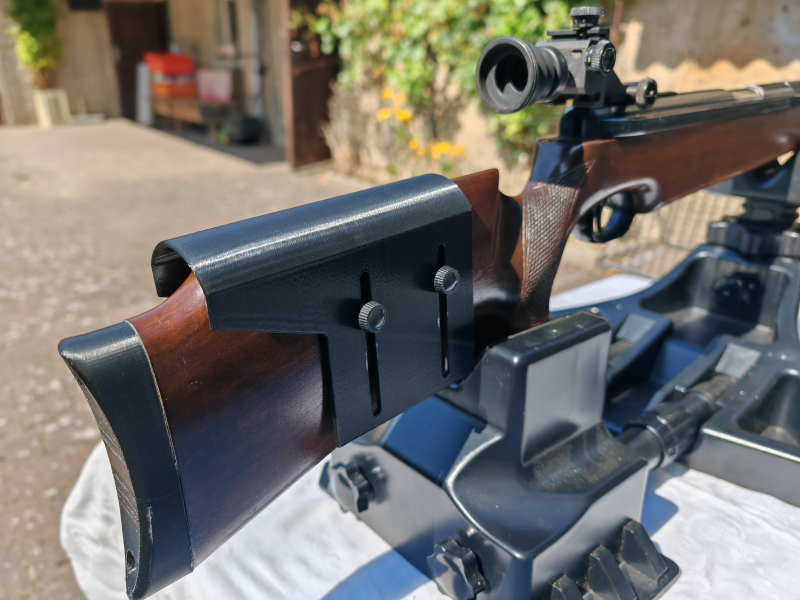 Feinwerkbau 150 Match-Luftgewehr Kal. 4,5mm | Neue Dichtungen (grün) | Custom 3D-Schaftbacke – Bild 3