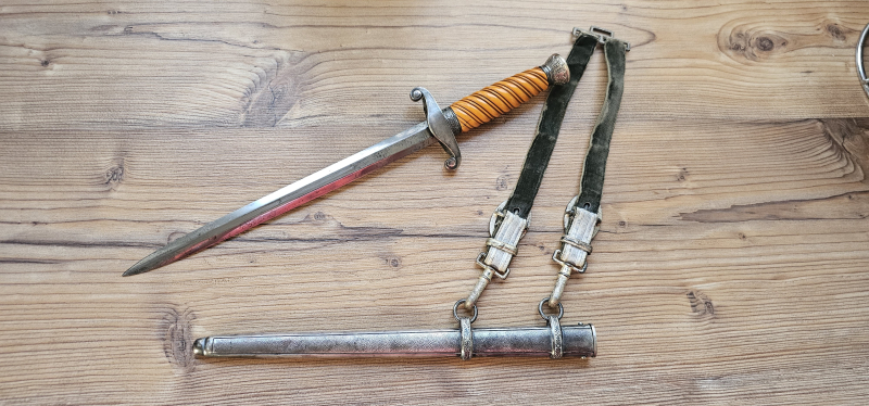 Früher Heeresdolch mit Steilgriff - Hersteller Henckels Solingen – image 4