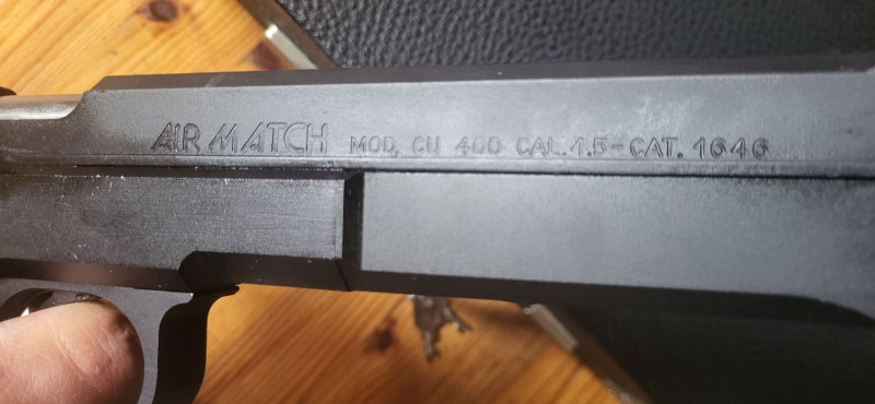 Matchpistole Air Match CU 400, cal. 4,5 mm – Bild 5
