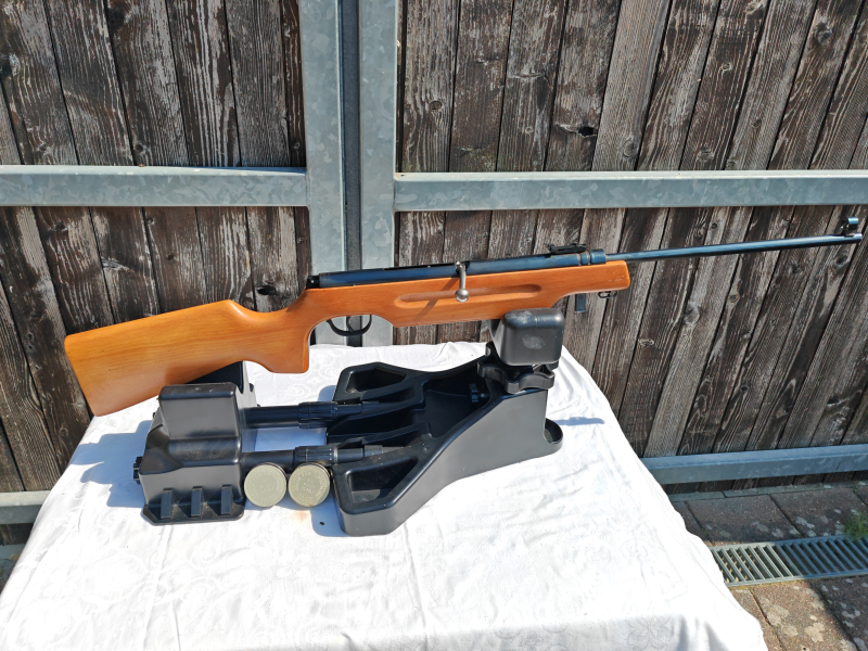 Haenel Mod. 310 Repetiergewehr Kal. 4,4mm | Frisch restauriert, geölt & neu brüniert + 12er Magazin – imaginea 2