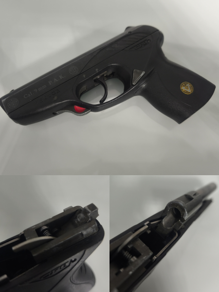 Röhm Vektor CP1 – 9 mm P.A.K. – PTB 749 – defekt / Ersatzteilspender – Bild 2