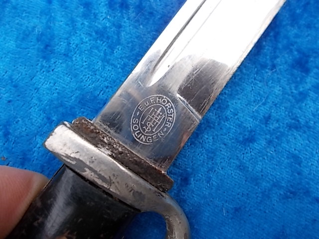 Achtung Sammler seltenes E.u.F. Hörster Solingen Bajonette no 98 Salut Teile – Bild 2