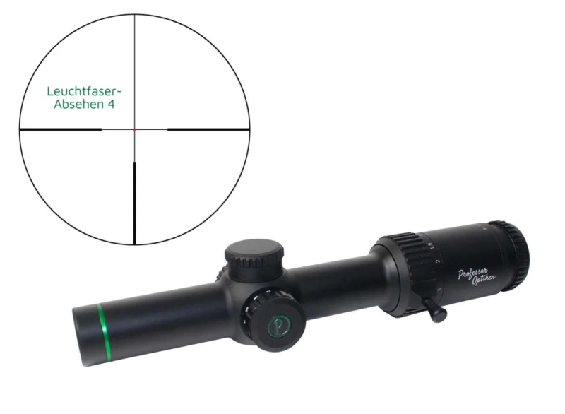 Professor Optiken Staffelsee 1-10x24 LD V2 Leuchtfaser-Absehen 4 - Zielfernrohr UVP 499€ – stampa 1