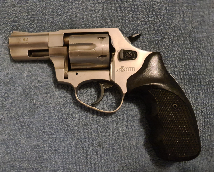 Schreckschussrevolver Röhm RG 89, 9mm RK, PTB 976 , Veloursvernickelt – imagen 2