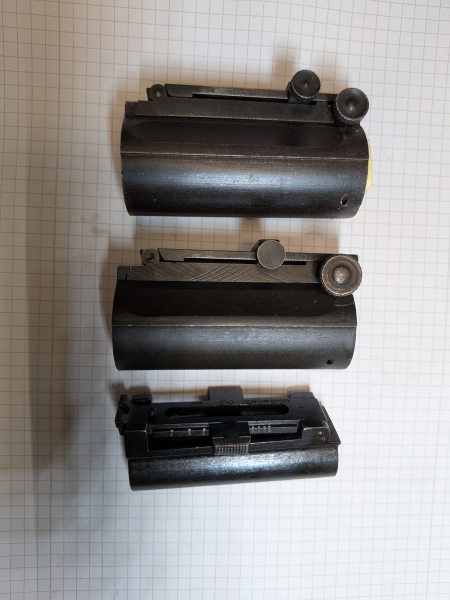 Visiere komplett mit Laufhülsen; US Springfield & Schweden Mauser – Bild 2