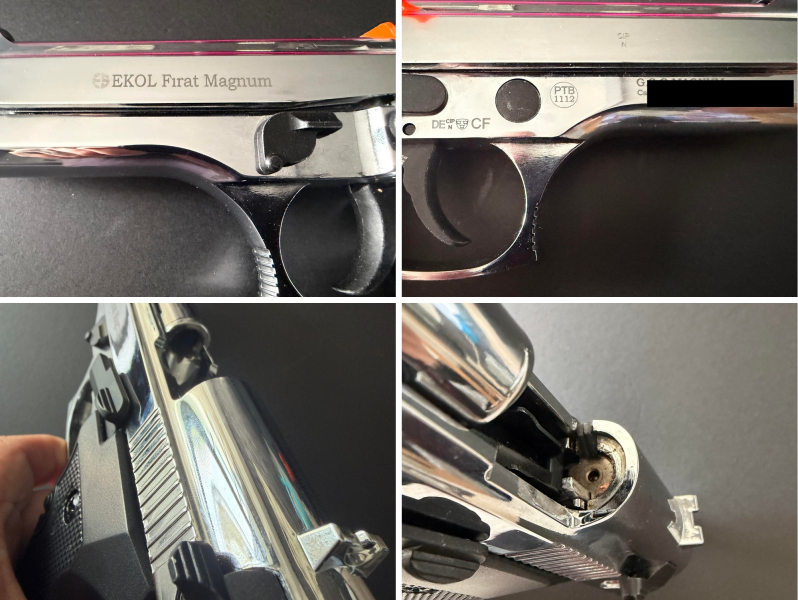 EKOL Firat Magnum Chrom 9mm P.A.K. PTB 1112 - Vollständig im Koffer - unbeschossen - wie neu – Bild 3