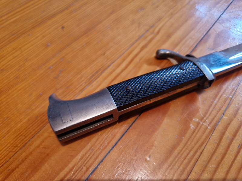 Ausgehbajonett Wehrmacht, Garagenfund, K98 Bajonett, ohne Hersteller, ohne Scheide, NO SG98, NO K98 – Bild 4