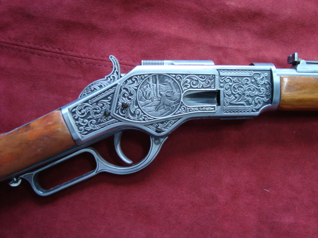 Winchester Mod. 1873 und Colt Revolver Deko – Bild 2