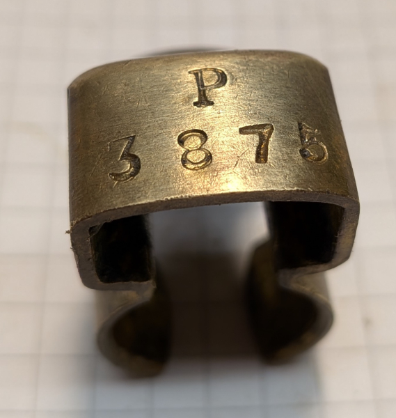 Mündungsschoner für Militärgewehr, Messing – Bild 2