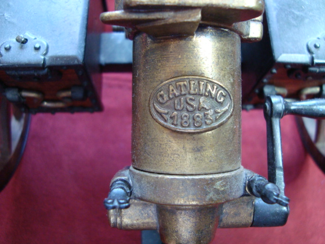 Vintage Modell einer Gatling Kanone USA 1883 – Bild 5