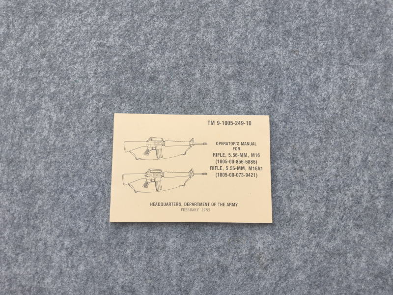 Original Operator's Manual Rifle M16 – Bild 1
