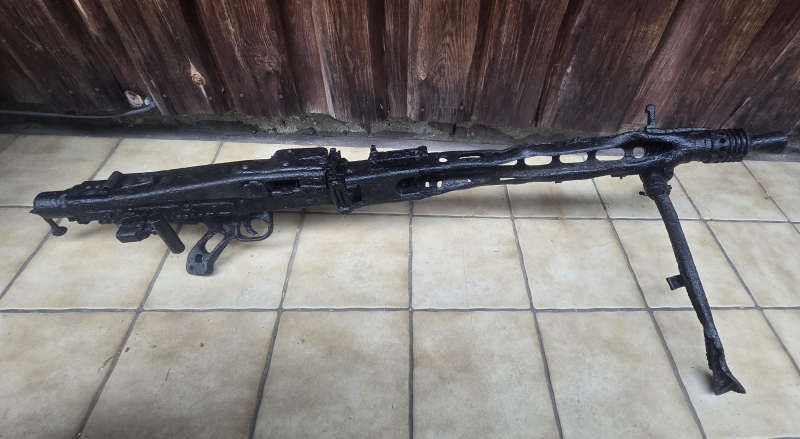 MG42 Bodenfund restauriert, WW2, WK2, Wehrmacht, 7,92, – Bild 1