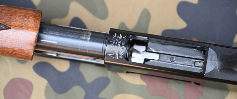 Vorderschaft-Repetierflinte Schrotflinte Mossberg 500A Kaliber 12/76 sehr schön! – Bild 4