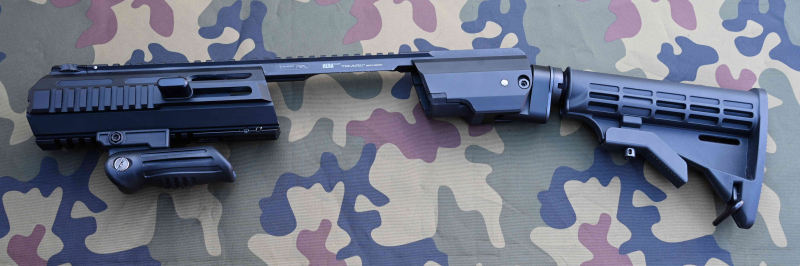 Anschlagschaft Schaftsystem Hera Triarii für Walther PPQ mit UTG Transporttasche – Bild 3