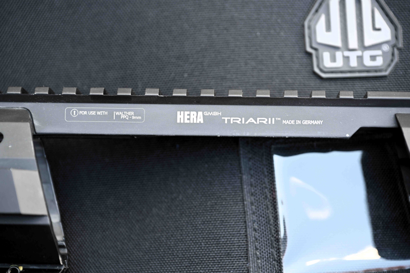 Anschlagschaft Schaftsystem Hera Triarii für Walther PPQ mit UTG Transporttasche – Bild 4