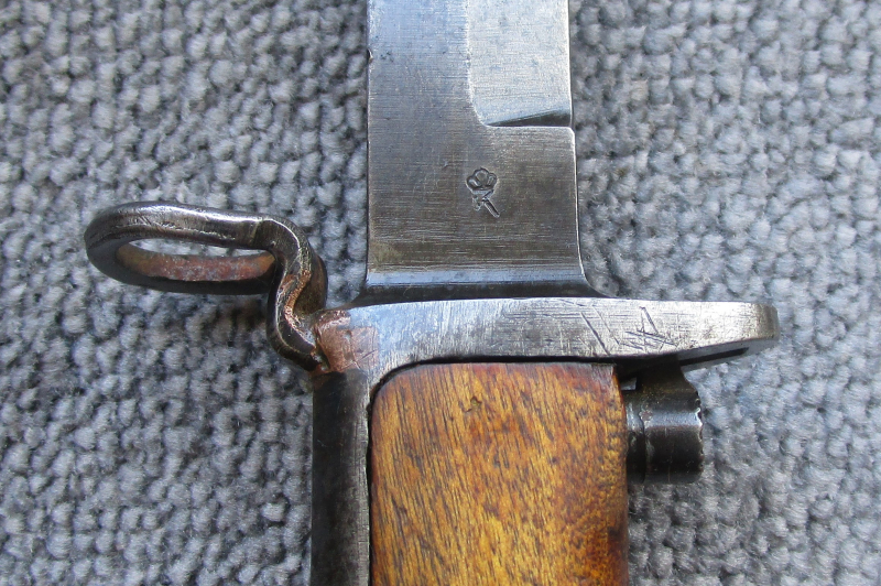 Norwegisches Krag Jörgensen Bajonett Seitengewehr M.1894 mit WaA-Abnahme Wehrmacht Kongsberg gebroch – Bild 2