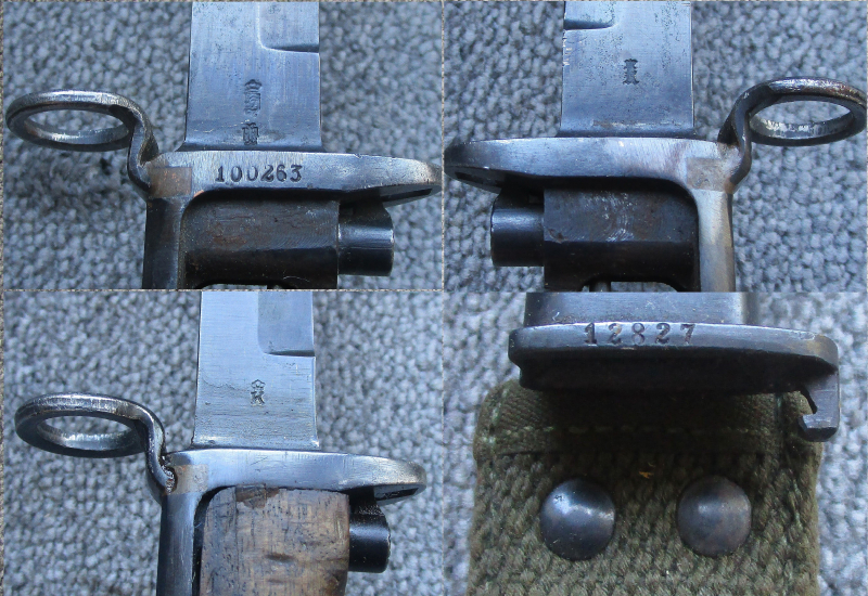 Norwegische Krag Jörgensen Bajonette Seitengewehr M.1894 Wehrmacht Kongsberg mit Koppelschuh frühe M – Bild 3