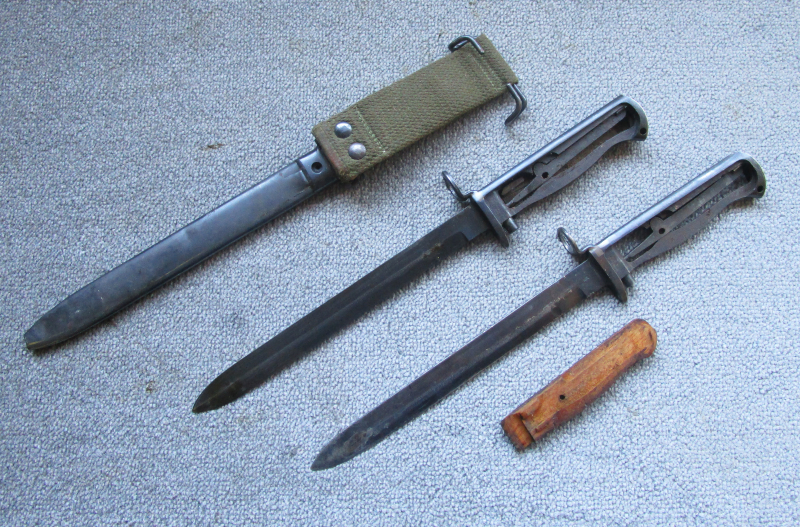 Norwegische Krag Jörgensen Bajonette Seitengewehr M.1894 Wehrmacht Kongsberg mit Koppelschuh frühe M – Bild 2