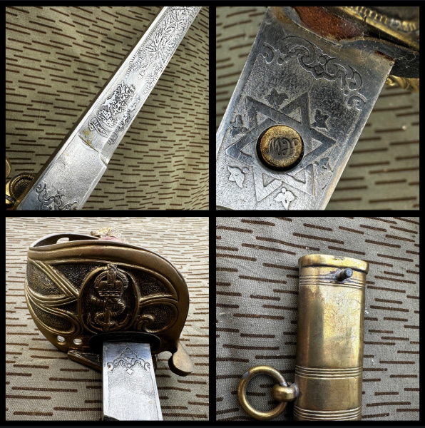 Offizierssäbel Marine Säbel England Löwenkopfsäbel – Bild 2
