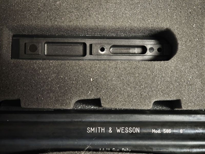 Co2 Revolver Smith & Wesson 586 - 4-6-8 Zoll brüniert 4,5 mm Diabolo (P18) Komplettset – Bild 5