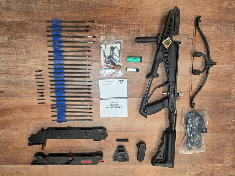 EK Archery Cobra RX Adder 130 lbs – Metallmagazin, 24 Bolzen und Zubehör – Bild 2