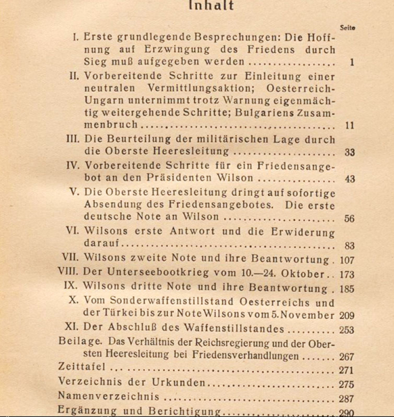 Amtliche Urkunden zur Vorgeschichte des Waffenstillstandes 1918 - Buch aus 1924 – Bild 2