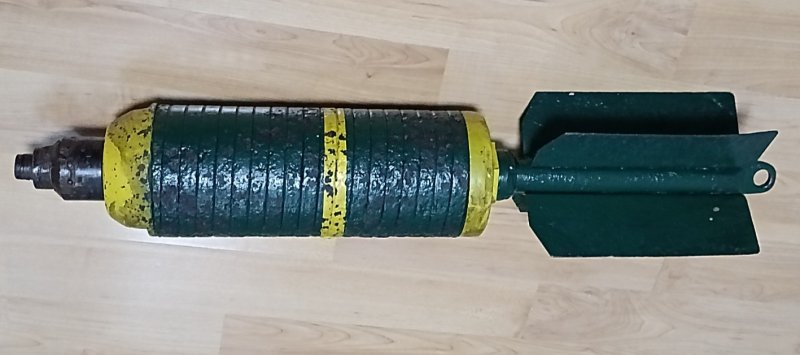 US Fliegerbombe AN-M 41 aus 2.Wk mit Zünder AN-M 110A1 – Bild 1